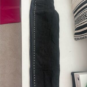 Altar'd State Black Flare Jeans with Studded Detail